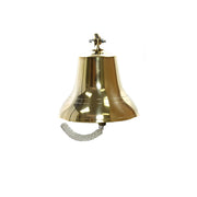 Benzara Nautical 6 Inch Metal Ship Bell with Wall Bracket, Gold