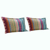 Benzara BM42352 36 x 20 Cotton Filled King Size Sham with Tribal Motif Print, Multicolor