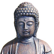 Benzara BM96112 Polyresin Frame Buddha Fountain in Lotus Position, Rustic Bronze