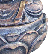 Benzara BM96112 Polyresin Frame Buddha Fountain in Lotus Position, Rustic Bronze