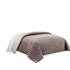 Uber Bazaar · Products · Benzara 3 Piece Twin Size Coverlet Set with Stitched Diamond Pattern, Taupe Brown · Shopify