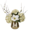 Uttermost 60191 Seabrook Floral Bouquet In Gold Vase