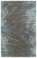 Kaleen Rugs Brushstrokes Collection BRS01-40 Chocolate Area Rug