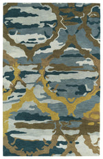 Kaleen Rugs Brushstrokes Collection BRS02-17 Blue Area Rug