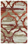 Kaleen Rugs Brushstrokes Collection BRS02-25 Red Area Rug