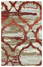 Kaleen Rugs Brushstrokes Collection BRS02-25 Red Area Rug