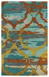 Kaleen Rugs Brushstrokes Collection BRS02-91 Teal Area Rug