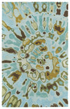 Kaleen Rugs Brushstrokes Collection BRS04-91 Teal Area Rug