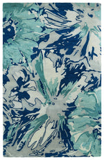 Kaleen Rugs Brushstrokes Collection BRS06-17 Blue Area Rug
