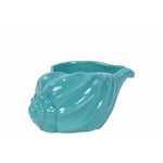 Benzara Beautiful, Glossy & Shiny Ceramic Shell Showpiece in Blue Small