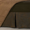 HiEnd Accents Faux Leather Bed Skirt