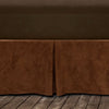 HiEnd Accents Faux Microfiber Suede Bedskirt