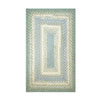 Homespice Decor 413284 4' x 6' Rectangular Baja Blue Cotton Braided Rug