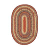 Homespice Decor 406248 8' x 10' Oval Biscotti Cotton Braided Rug