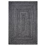 Homespice Decor 310576 27" x 45" Rectangular Black Ultra Durable Braided Rug