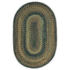 Homespice Decor 303028 4' x 6' Oval Black Forest Ultra Durable Braided Rug