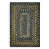 Homespice Decor 313027 4' x 6' Rectangular Black Forest Ultra Durable Braided Rug