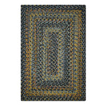 Homespice Decor 315021 6' x 9' Rectangular Black Forest Ultra Durable Braided Rug