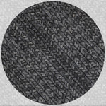 Homespice Decor 621573 10" x 10" Sample Black Ultra Durable Braided Rug