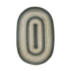 Homespice Decor 502810 27 x 45" Oval Bluegrass Jute Braided Rug