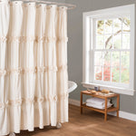 Lush Decor Darla Ivory Shower Curtain