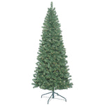 Vickerman 7.5' Oregon Fir Slim Artificial Christmas Tree Clear Dura-lit Lights