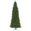 9' Oregon Fir Slim Artificial Xmas Tree Wide Angle Single Mold Warm White LED