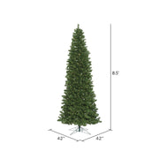 Vickerman 8.5' Oregon Fir Slim Artificial Christmas Tree Warm White LED