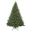6.5' Oregon Fir Artificial Christmas Tree Wide Angle Single Mold Colored LED