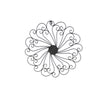 Benzara C482-MTL0002  Decorative Metal Medallion Wall Decor,  Black