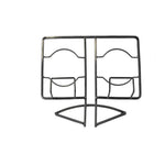 Benzara C482-MTL0009  Modern Design Metal Cook book Holder, Silver