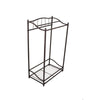 Benzara C482-MTL0021  Metal Bath Towel Butler Stand With Shelf, Bronze