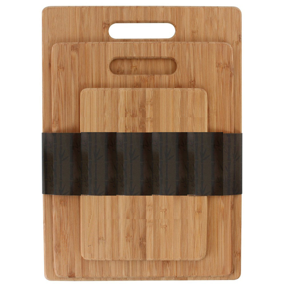 Bamboo Wooden Cutting Boards - 3 Assorted Sizes