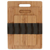 Benzara Bamboo Wood Cutting or Chopping Board, Natural Dark Brown, Set of 3