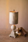 Kalalou CCG1575 Table Lamp Wood And Metal Base