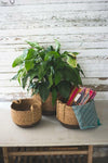Kalalou CCH1062 Round Basket with Jute Handle, Set of 3