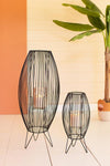Kalalou CGRA1009 Tall Wire Lanterns Set of 2