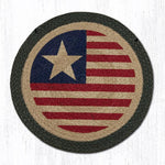 Earth Rugs CH-1032 Original Flag Round Chair Pad 15.5``x15.5``