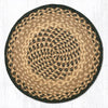 Earth Rugs CH-17 Chocolate/Natural Jute Chair Pad 15.5``x15.5``