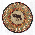 Earth Rugs CH-19 Moose Round Chair Pad 15.5``x15.5``