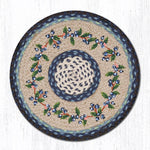 Earth Rugs CH-312 Blueberry Vine Round Chair Pad 15.5``x15.5``