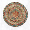 Earth Rugs CH-328 Multi 1 Jute Chair Pad 15.5``x15.5``