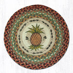 Earth Rugs CH-375 Pineapple Round Chair Pad 15.5``x15.5``