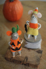 Kalalou CHB2098 Felt Halloween Mice Set of 2
