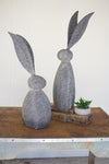 Kalalou CHE1212 Faux Stone Rabbit with Tall Metal Ears