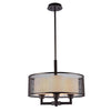 Chloe Lighting CH29034RB19-UP4 Audrey Transitional 4 Light Rubbed Bronze Ceiling Pendant 19`` Wide