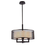 Chloe Lighting CH29034RB19-UP4 Audrey Transitional 4 Light Rubbed Bronze Ceiling Pendant 19`` Wide
