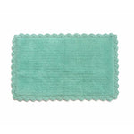Benzara Aqua Blue Crochete Mat