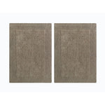 Benzara Splendor Reversible Step Out Bath Mat Rug Set 2 Pc