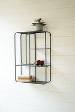 Kalalou CHW1243 Metal Wall Mirror with Shelves